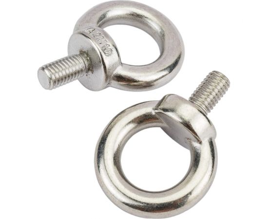 Нержавеющий рым-болт KREPFIELD М10, ART 580, А2, 2 шт. 580А2РЫМБОЛТМ10-2 