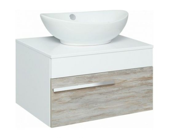 Подвесная тумба RUNO Вудлайн 65 под умывальник Moduo Square 50/Гамма 56 00-00001009 