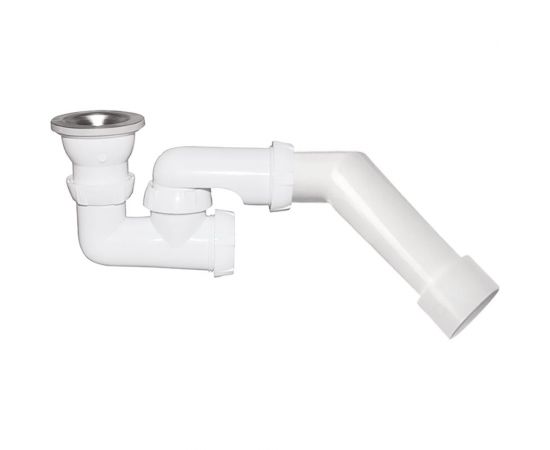 Сифон для душевого поддона Wirquin D50 мм., с регулируемым сифоном и жестким патрубком 30975110 