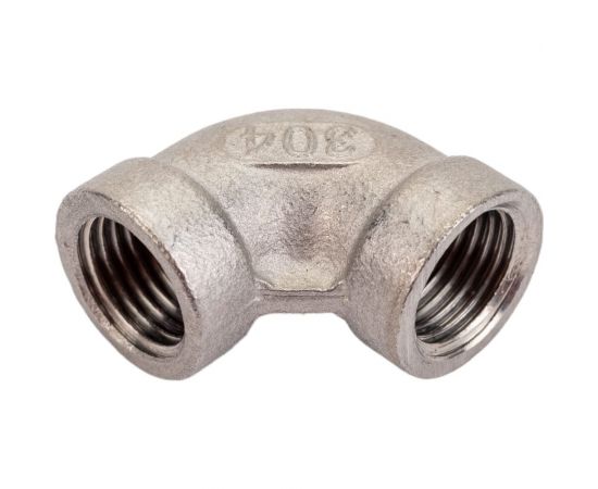 Отвод TITAN LOCK 90 нержавеющий (уголок) ВР/ВР 1/4" AISI304 TL025ELFF – изображение 2