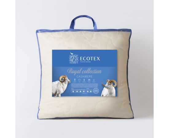 Подушка Ecotex Кашемир козий пух, шерсть, 70x70 ПКШ77 – изображение 2