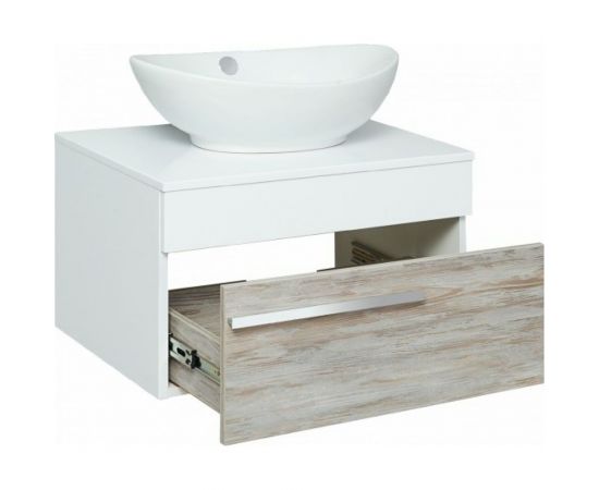 Подвесная тумба RUNO Вудлайн 65 под умывальник Moduo Square 50/Гамма 56 00-00001009 – изображение 2