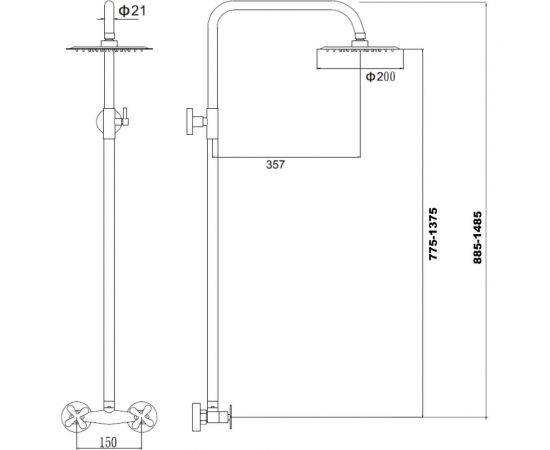 Душевая стойка Fmark FS8505 23744 – изображение 2