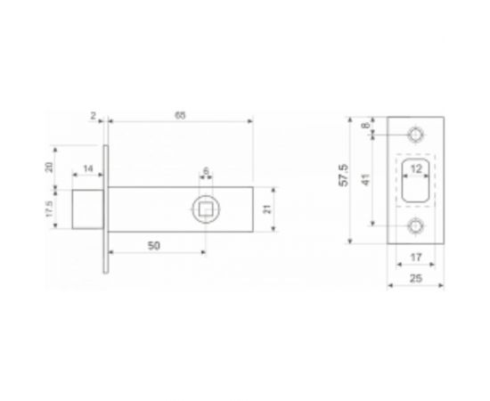 Защелка Аллюр L50-8M SB (матовое золото; магнитная; без ручек) 11583 – изображение 2