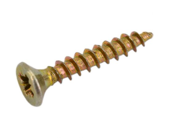 Шуруп крепежная техника желтый цинк, 2,5x16 1000 шт. 431296 БК – изображение 2