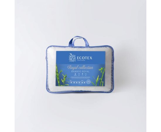 Стеганое одеяло Ecotex Бамбук Роял бамбуковое волокно, всесезонное, 1.5 спальное, хлопковый чехол, 140x205 ОБ1 – изображение 2