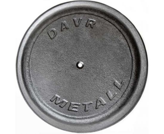 Чугунная сковорода Davr Metall davrmetall 24 см, высота 6 см, с отверстием сковорода(240х60)(с отверстием) – изображение 3