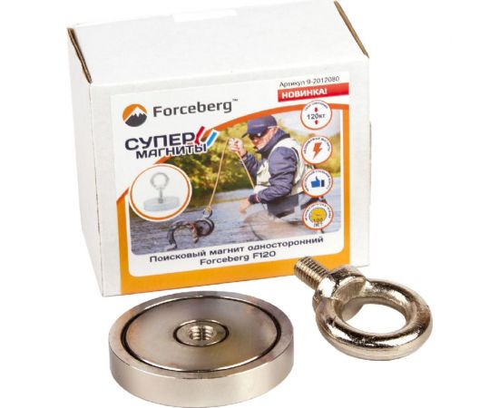 Поисковый односторонний магнит Forceberg F120 9-2012080 – изображение 3