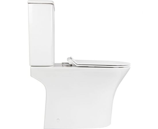Унитаз BOND напольный безободковый белый с сиденьем микролифт F06-00 – изображение 3
