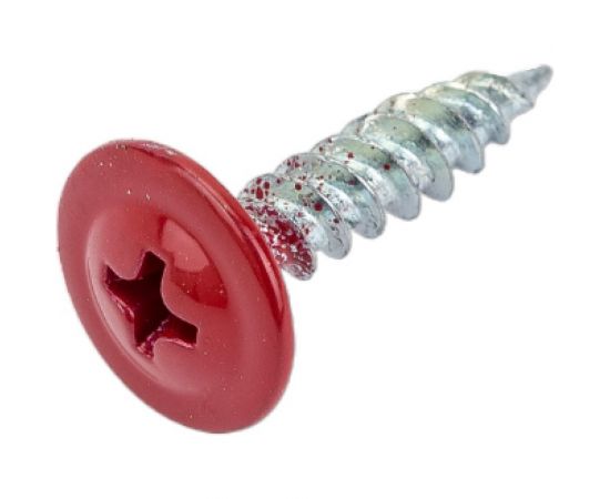 Прессшайба Качественный КРЕПЕЖ 4.2х19 мм, красный рубин RAL 3003, острая, 250 шт 0300249 КЧ – изображение 3