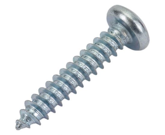 Саморез Квадра DIN 7981 4.8x25 цинк, уп. 10 шт., полусфера, шлиц PH2, острый 814825010812 – изображение 3