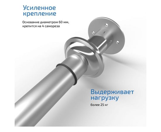 Карниз из нержавеющей стали Triton прямой 1600 Щ0000052828 – изображение 4