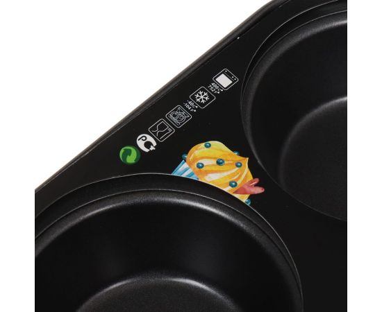 Форма для запекания DANIKS сталь, 26.5x41x3.3 см, антипригарная, прямоугольная, 12 маффин, kb18305 343112 – изображение 4