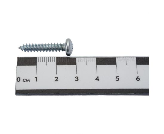 Саморез Квадра DIN 7981 4.8x25 цинк, уп. 10 шт., полусфера, шлиц PH2, острый 814825010812 – изображение 4