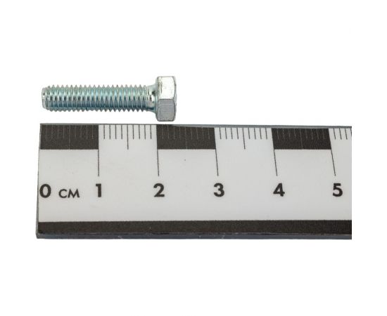 Болт Стройметиз М5х20 DIN 933, класс прочности 8.8, цинк уп. 7 шт 3020821 – изображение 4