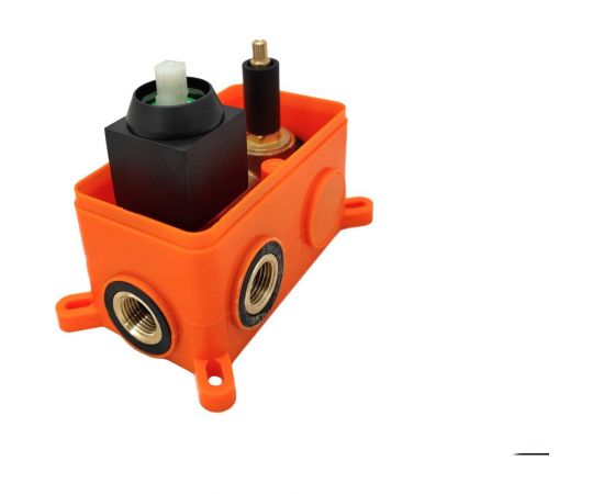 Встраиваемый смеситель для душа SANTREK AQUA-1052 (SAP-1052) квадратная лейка, черный (тропическая лейка 25x25 см) 312279 – изображение 4