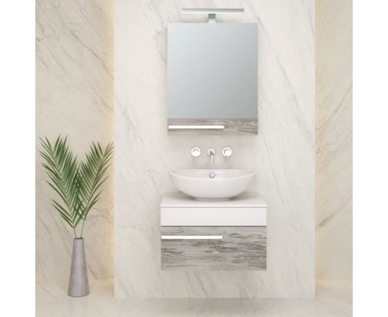 Подвесная тумба RUNO Вудлайн 65 под умывальник Moduo Square 50/Гамма 56 00-00001009 – изображение 4