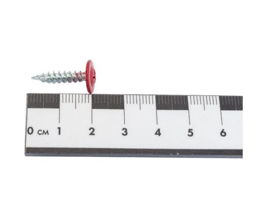 Прессшайба Качественный КРЕПЕЖ 4.2х19 мм, красный рубин RAL 3003, острая, 250 шт 0300249 КЧ – изображение 4