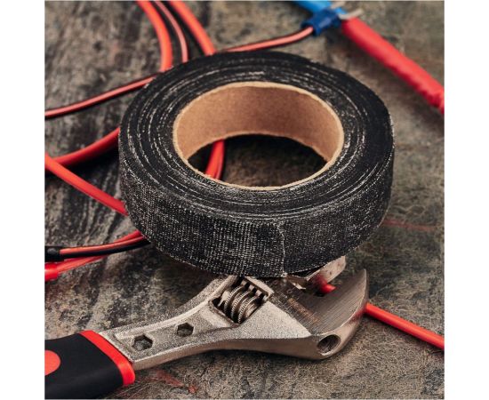 Прорезиненная ХБ изолента REXANT 20x0.35 мм, ролик 6.7 м, 80 г, 1-ПОЛ 09-2403 – изображение 4