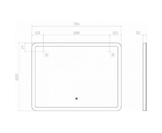 Зеркало Vigo Wing Classic 800 z.WIN.80.Classic – изображение 5