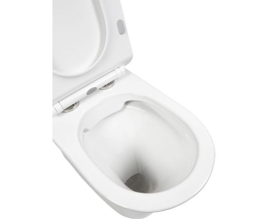 Унитаз BOND напольный безободковый белый с сиденьем микролифт F06-00 – изображение 6