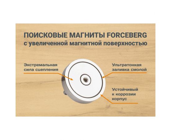 Поисковый двухсторонний магнит Forceberg F120х2, сила сцепления 150 кг 9-2032036 – изображение 9
