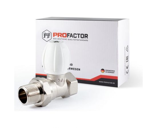 Клапан радиатора PROFACTOR регулирующий конусный затвор, прямой 3/4 PF RVS 373 – изображение 9