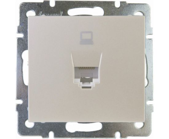 Компьютерная розетка LEZARD RAIN жемчужно-белый перламутр 703-3088-139 