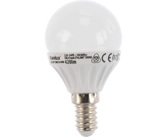 Светодиодная лампочка KANLUX BILO 5W, T, SMD, E14, WW 23042 