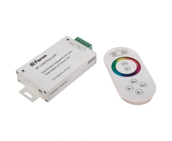 Контроллер для светодиодной ленты с П/У FERON LD56 белый 18А 12-24V 21558 