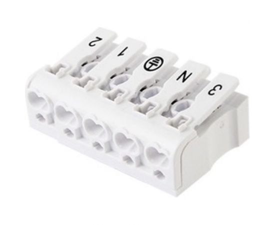 Пружинная соединительная клемма TDM КСП5-3L+N+PE, 16 A SQ0510-0115 