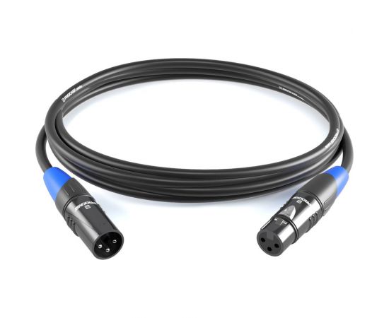 Межблочный балансный кабель PROCAST cable XLR m/XLR f.2,5 XLR m/XLR f, 2,5m, черный НФ-00000420 