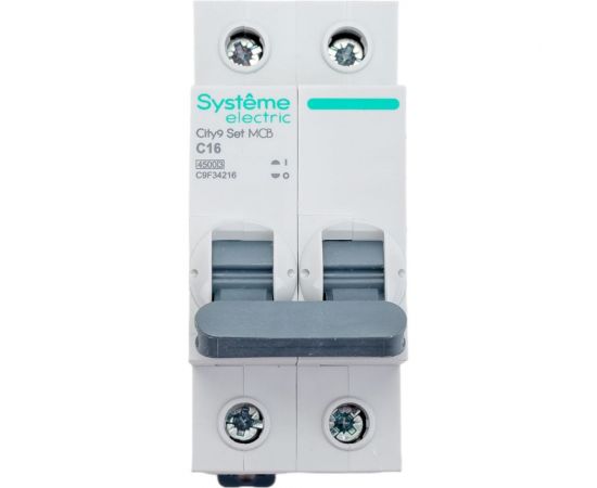 Автоматический выключатель Systeme Electric City9 set ав с 16а 2p 4.5ka 230в C9F34216 