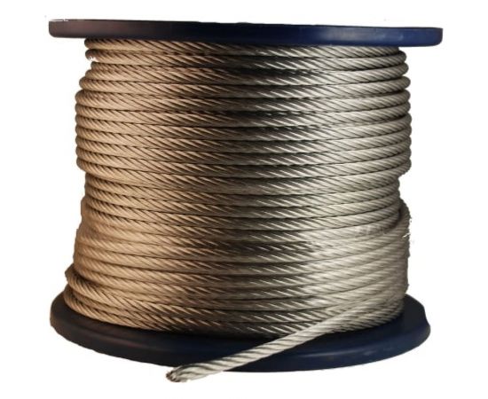 Стальной трос Метизный двор 5 мм DIN 3055, 200 м 4690441031280 