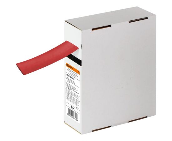 Термоусаживаемая трубка TDM ТУТнг 20/10 красная в коробке (10 м/упак) SQ0518-0444 