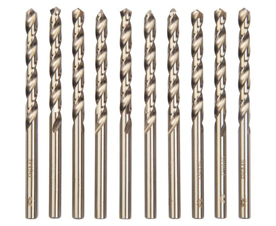 Сверло по металлу Р6М5/М2 (10 шт; 2.0 мм; ц/х; вышлифованное Класс А1) WOLFSTAR da00217 