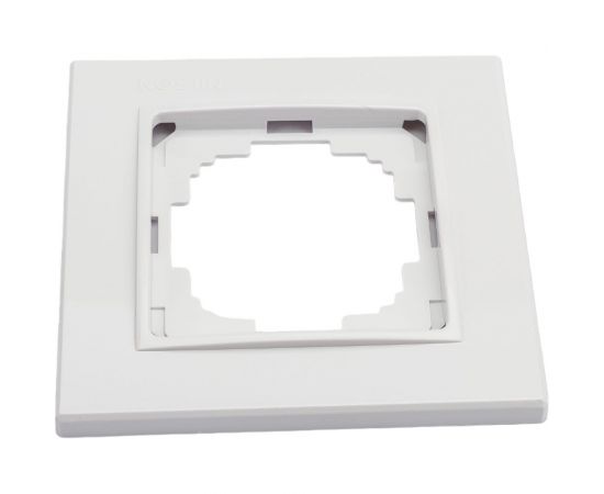 Рамка NILSON одноместная белая Alegra naturel 25110091 