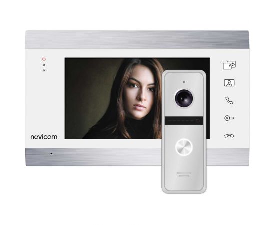 Комплект видеодомофона Novicam white magic 7c kit для квартиры, дома и офиса 4221 