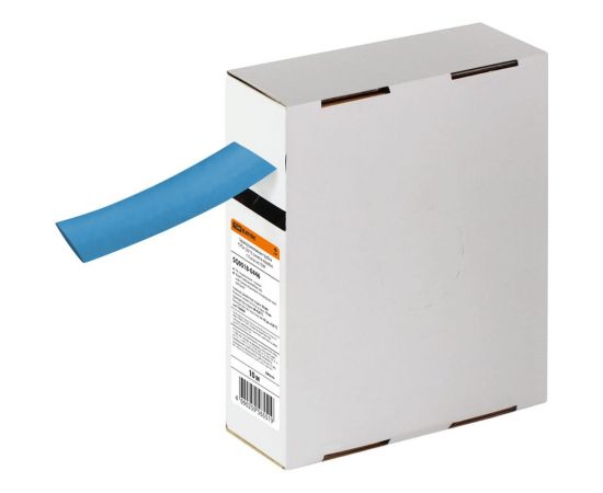 Термоусаживаемая трубка TDM ТУТнг 20/10 синяя в коробке (10 м/упак) SQ0518-0446 