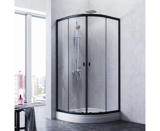 Душевое ограждение AM.PM X-Joy Twin Slide без поддона, 90x90, профиль черный W88G-205-090BT64 