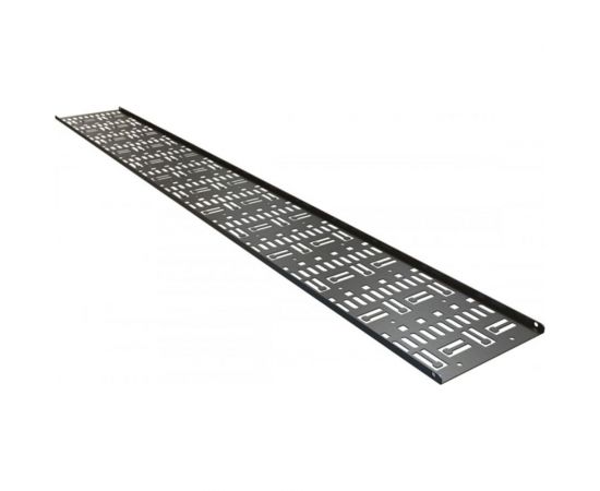 Перфорированный вертикальный кабельный организатор-лоток Hyperline CDV-150x9-47U-RAL9005 150 443441 – изображение 2