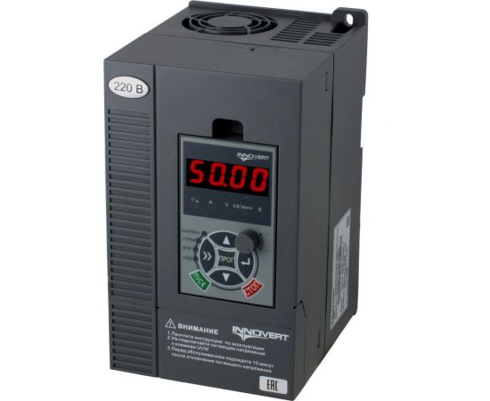 Векторный преобразователь частоты INNOVERT ITD222U43B2 (2,2 кВтx380 В), выходной ток 6.0 А, NPN/PNP ITD222U43B2_0302 – изображение 2