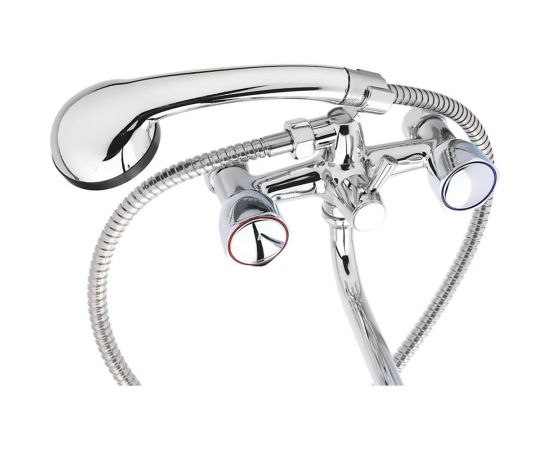 Смеситель для ванны с душем СоюзКран круглый излив 30см, 1/2, хром, цинк, SK08-S237 566-234 – изображение 2