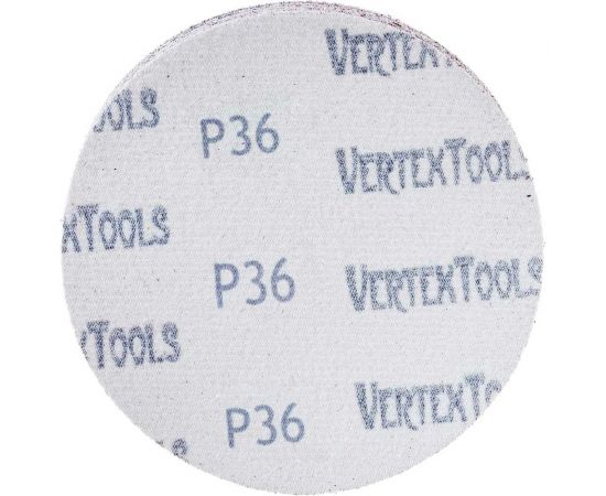 Круг абразивный под липучку 125 мм, Р36, 100 шт vertextools 12800-125-36 – изображение 2