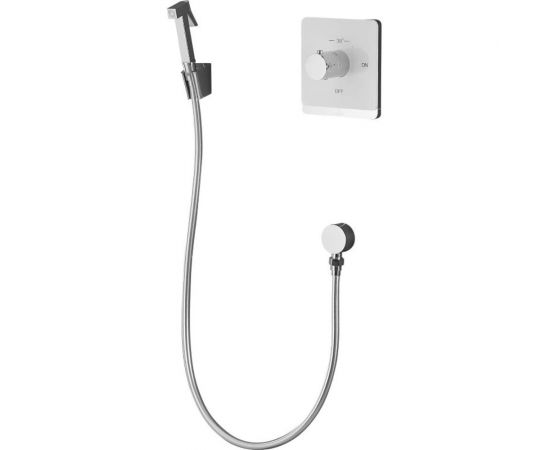 Смеситель с гигиеническим душем ROSE белый/хром ROSE R105C – изображение 2