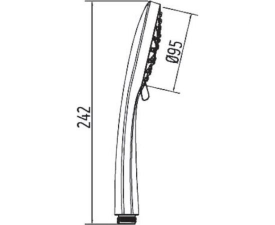 Душвая лейка ESKO трехрежимная 95 мм, Чехия SPL953 – изображение 2