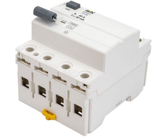 Выключатель дифференциального тока IEK ARMAT R10N 4P 40А 30мА тип A AR-R10N-4-040A030 – изображение 2