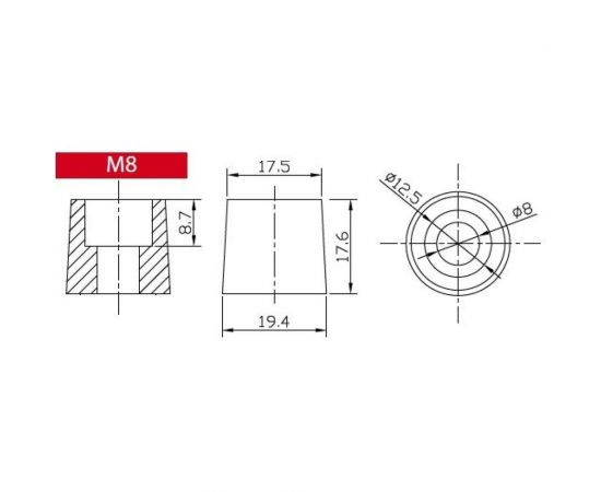Выводные борны Метлана м8 (2шт) terminalm8 – изображение 3