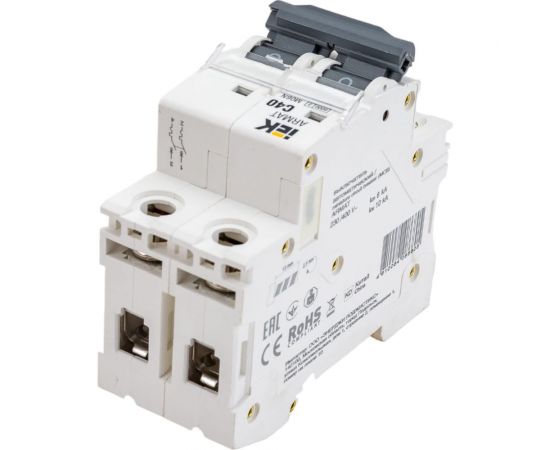 Автоматический выключатель IEK M06N 2P C 40А AR-M06N-2-C040 – изображение 3