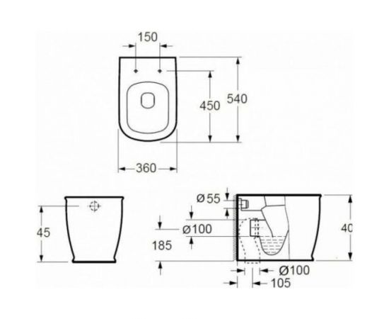 Напольный унитаз Imex CB10150 Genesis 00188784 – изображение 4